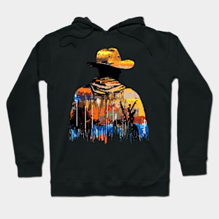 American Cowboy Western Country Tradition Culture Abstract Hoodie